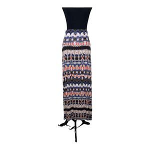 Cynthia Rowley pull on boho multicolor maxi skirt size XS